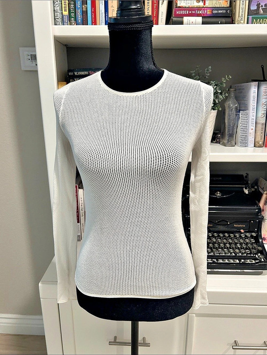 Sunday Best Sweaters - Sunday Best Open Knit Crew Neck Sweater Size Small Like New